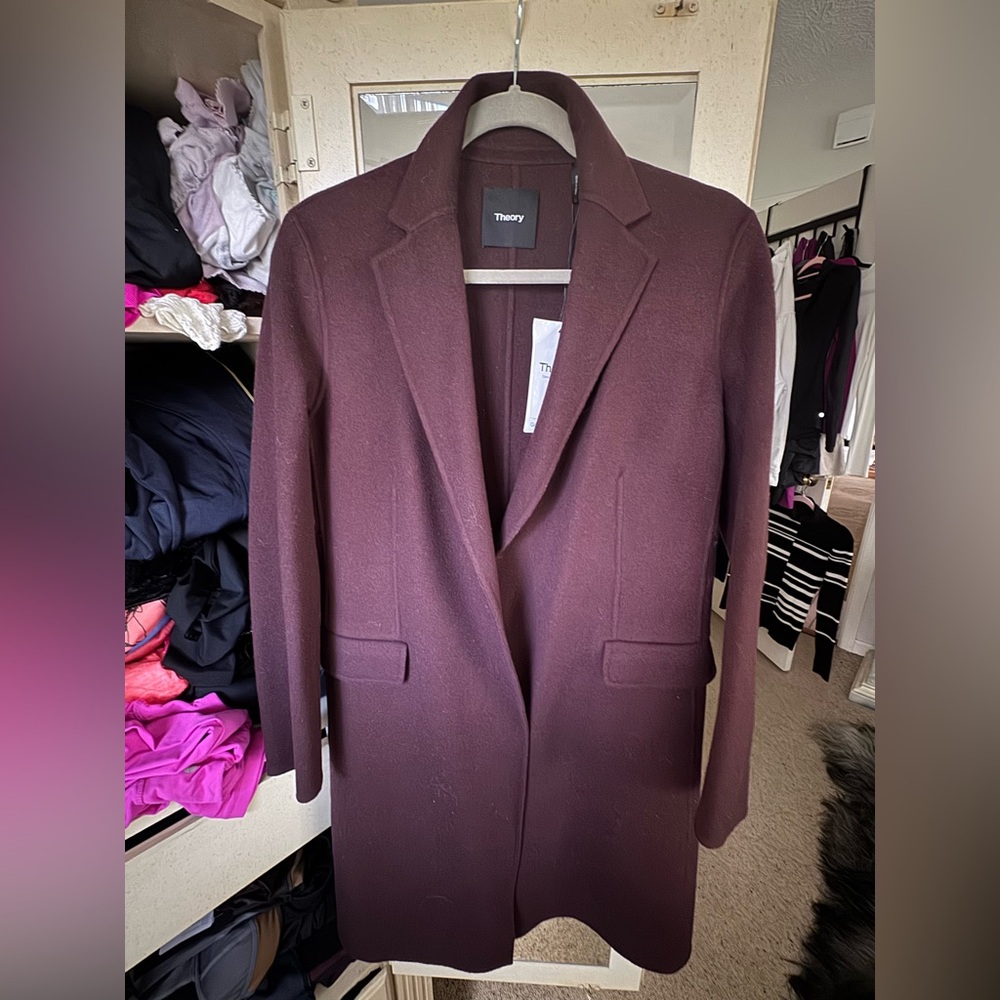 Theory Deep Burgundy Jacket